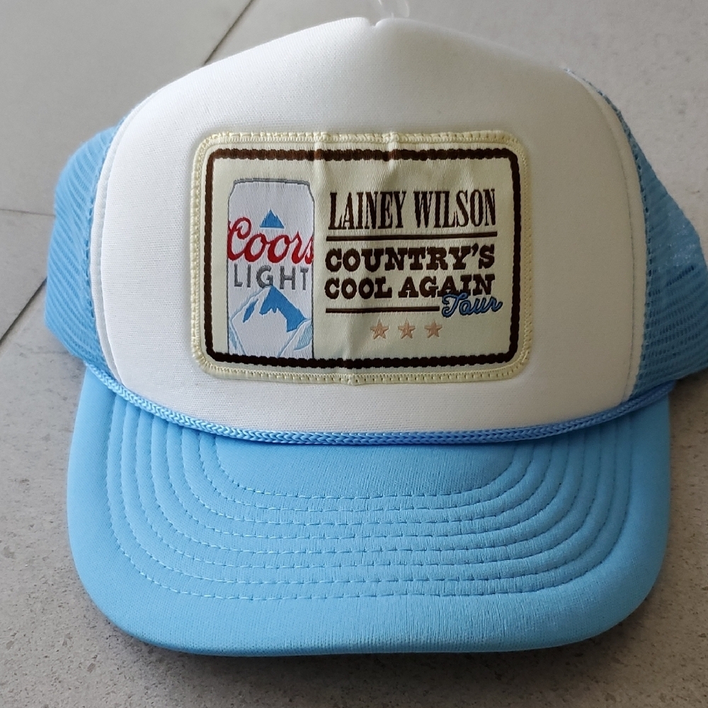 Coors Rare Light Blue and White Trucker Hat